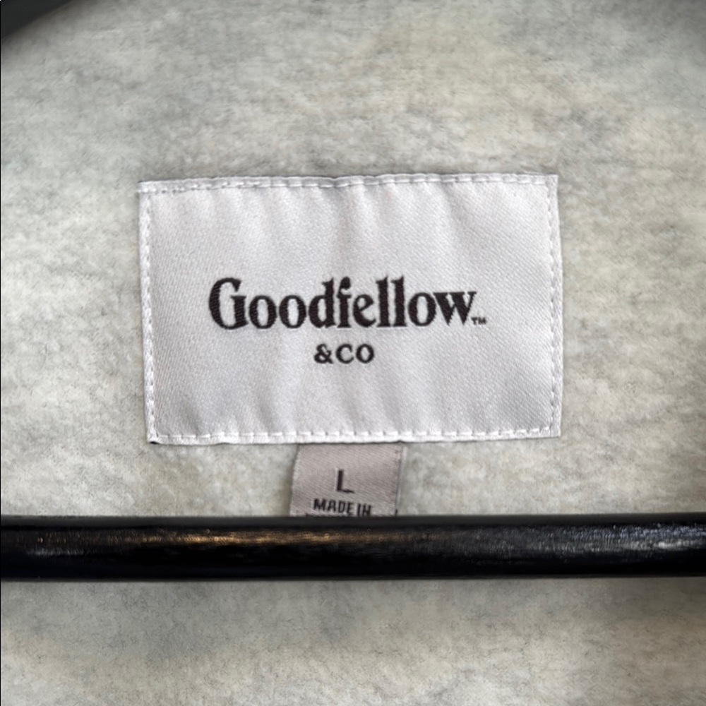 Goodfellow & Co Men's Light Gray Fleece Shirt Jacket - Picture 2 of 3